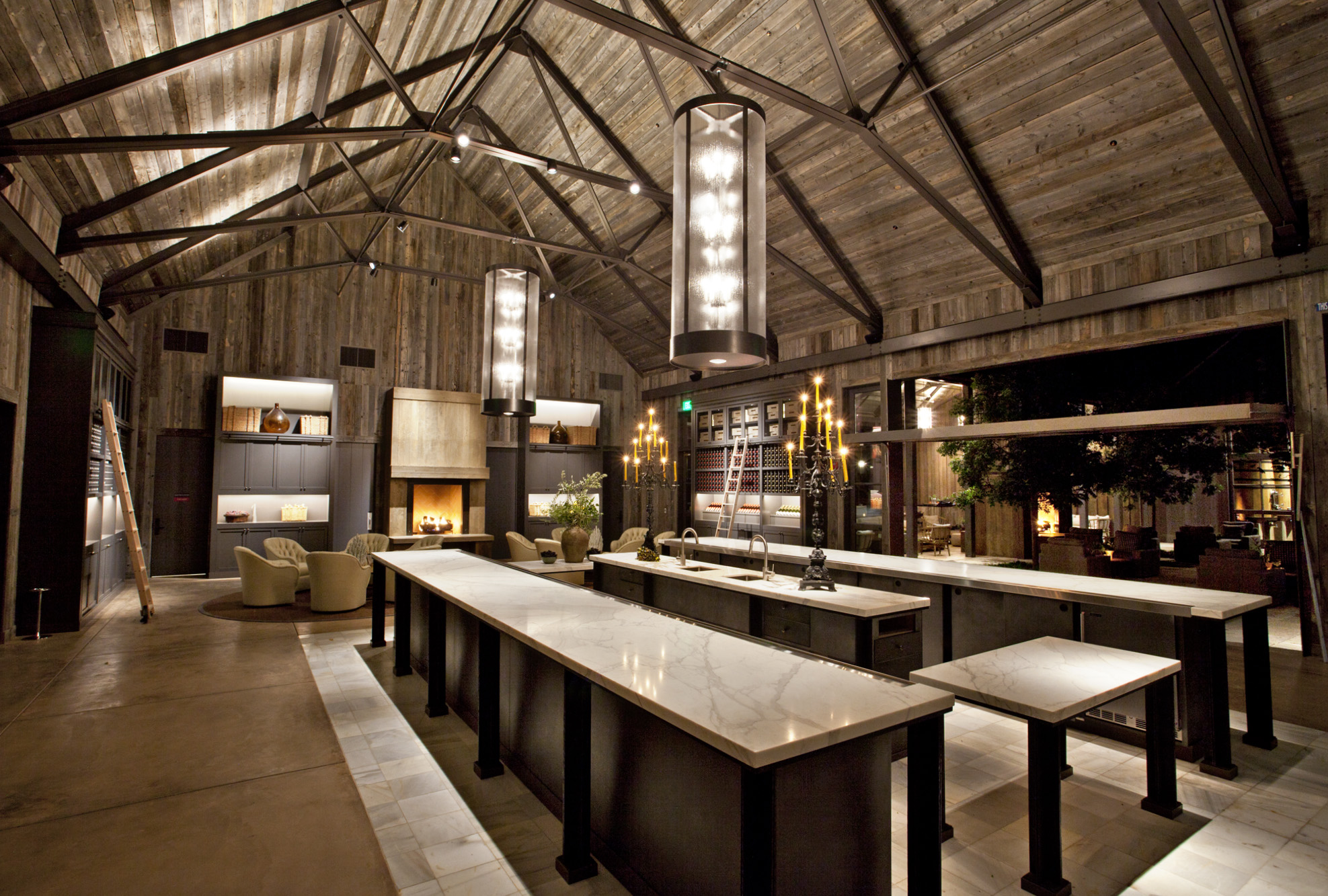 the winery kitchen and bar