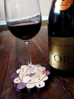 A wine cork coaster, a truly practical craft!