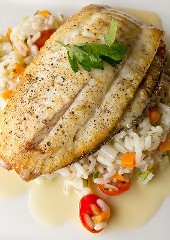 White wine sauces work great with just about any kind of white fish. Photo via Flickr