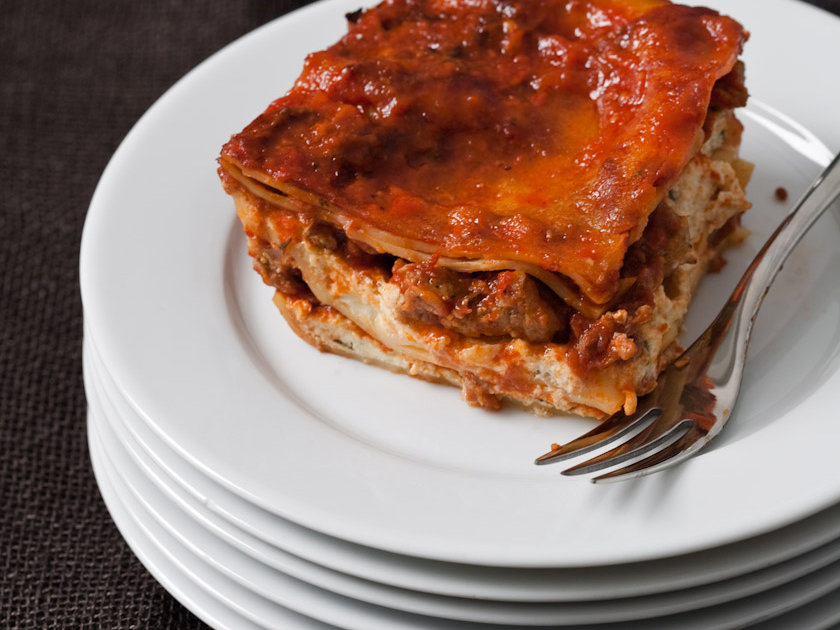 Winter wine and food pairings: Brunello and Lasagna (image from FOOD & WINE)